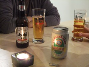 Asahi and Tsingtao beer at Mushu