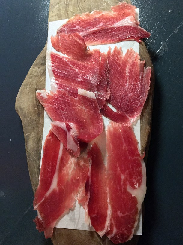 illustrative photo of the jamon iberico bellota at Opera Tavern Covent Garden