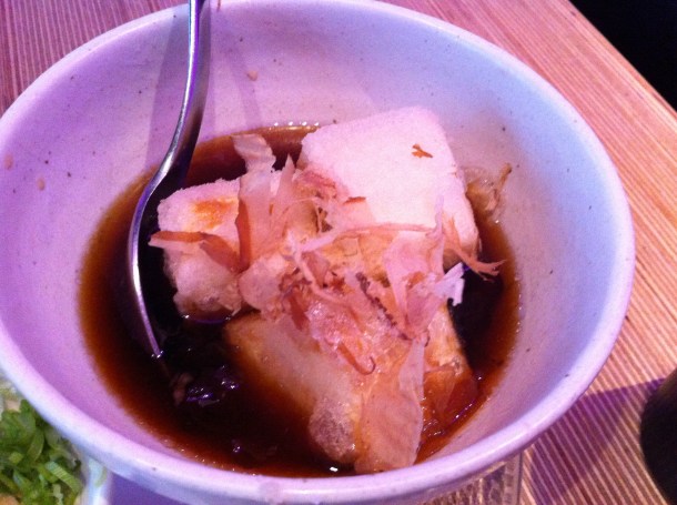 Agedashi tofu at Tsunami