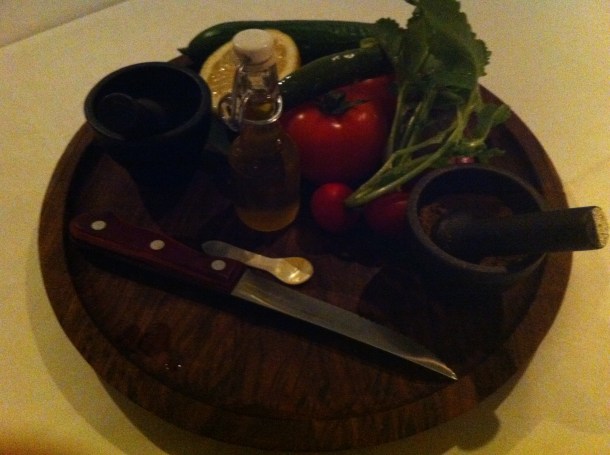 DIY salad at Moti Mahal
