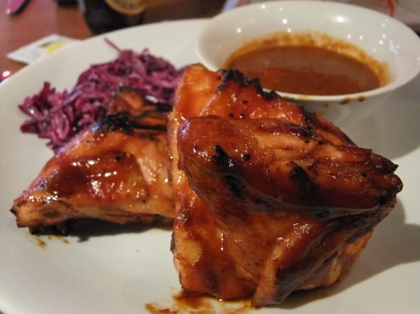 BBQ chicken at the Red Dog Saloon London