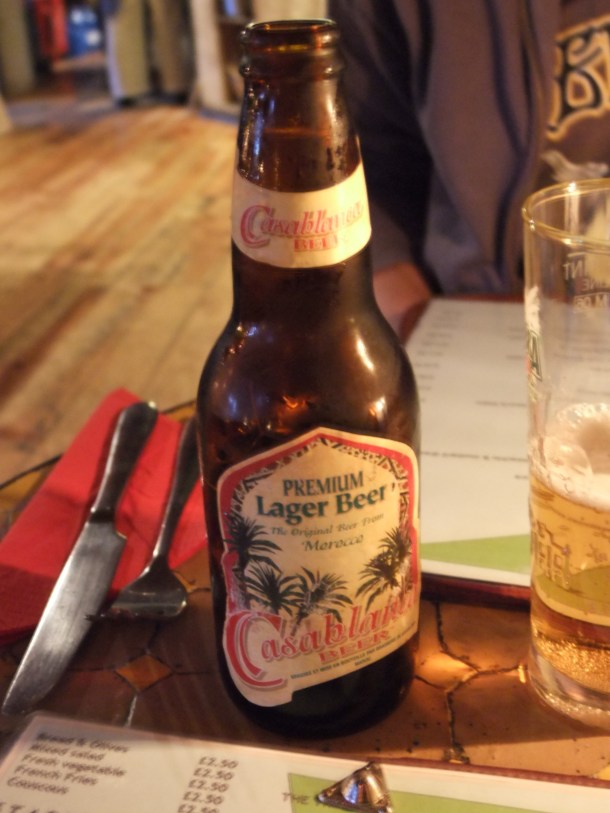 Casablanca beer at The Triangle