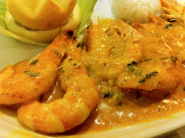prawn dish at El Inti de Oro
