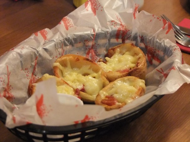 Potato skins at the Red Dog Saloon London