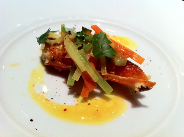 king crab a la plancha at L'Atelier Joel Robuchon Las Vegas king crab a la plancha at l'atelier joel robuchon las vegas