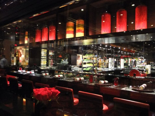 the decor at L'Atelier Joel Robuchon Las Vegas the decor at l'atelier joel robuchon las vegas