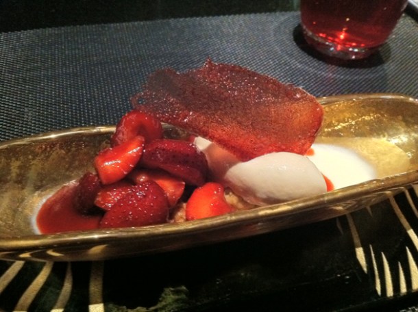 mascarpone panna cotta at L'Atelier de Joel Robuchon Las Vegas mascarpone panna cotta at l'atelier de joel robuchon las vegas