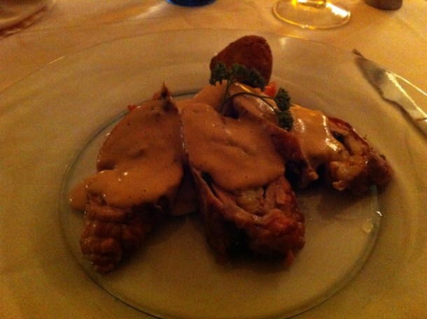 rabbit and shrimp rolls at Divina La Cocina