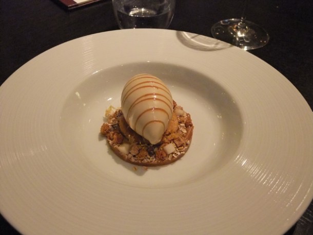 brown bread ice cream at dinner by heston blumenthal