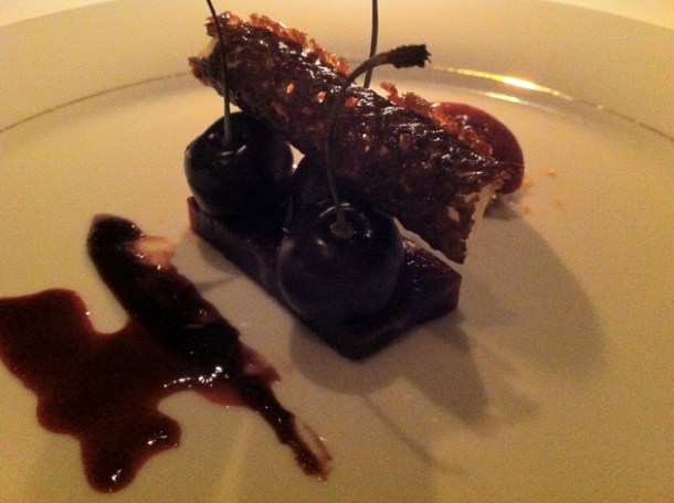 soft and spicy cherries at gauthier soho