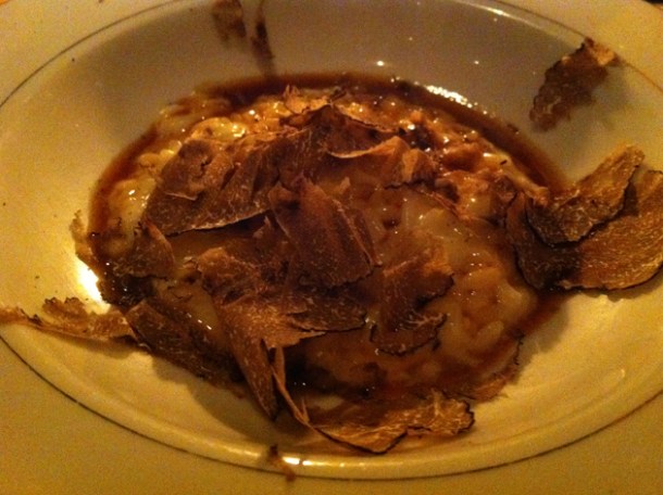 truffle risotto at gauthier soho