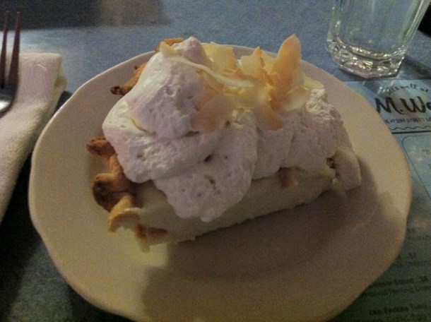 coconut cream pie at m wells