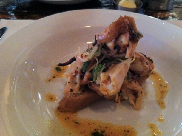 grilled octopus at st anselm