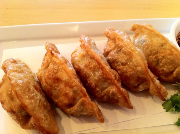 vegetable dumplings at danji