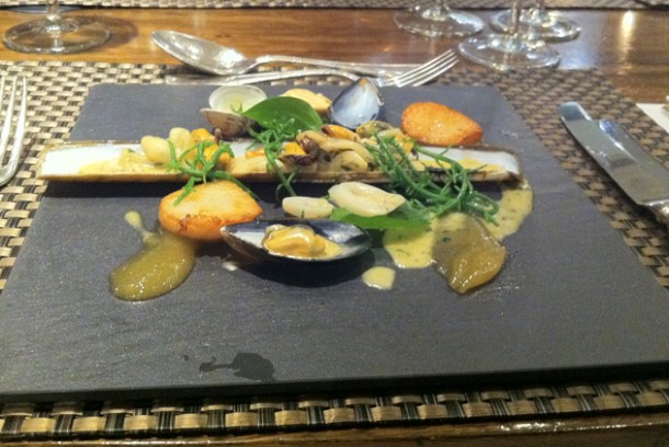 razor clams at the athenaeum