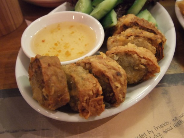soya filo roll at banana tree indochina kitchen wardour street