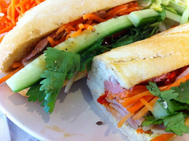 special banh mi at Caphe House special banh mi at caphe house