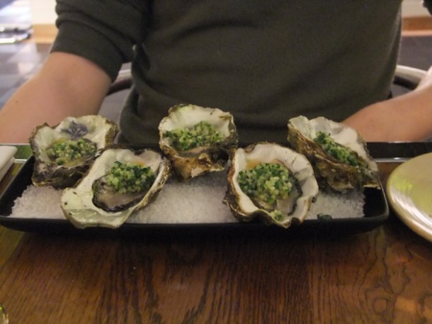 oysters at Bread Street Kitchen oysters at bread street kitchen
