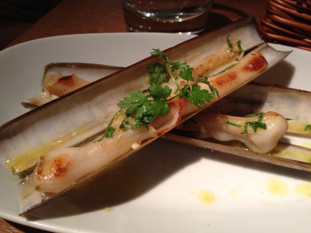razor clams at Fino razor clams at fino