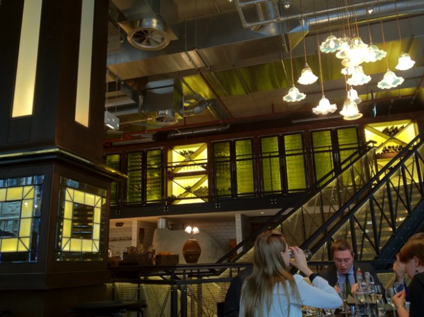 the staircase at Bread Street Kitchen the staircase at bread street kitchen
