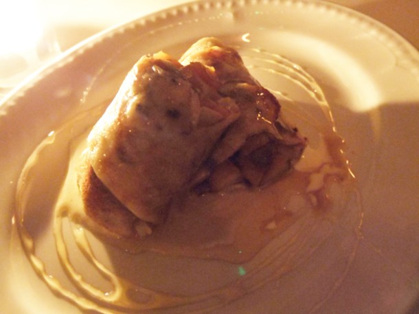 apple and honey blintz at mishkin's