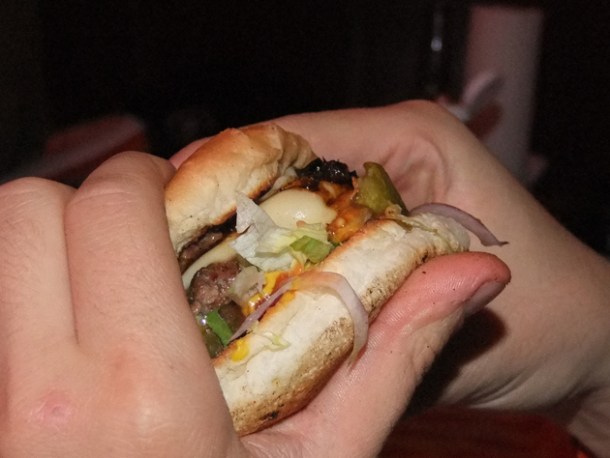 double swiss mushroom burger at meatliqour