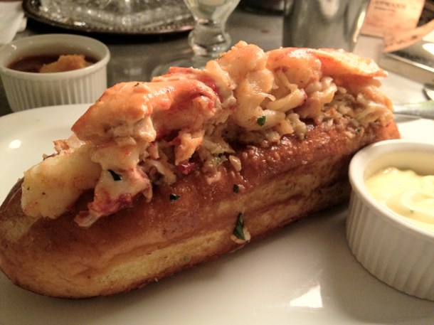 lobster roll at hawksmoor