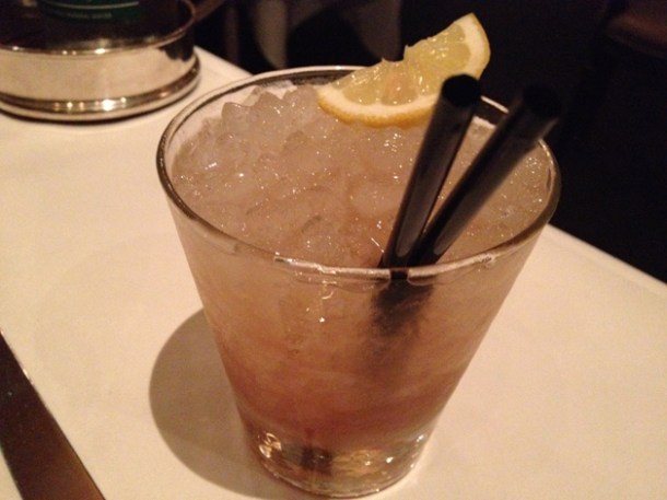bramble cocktail at trois garcons