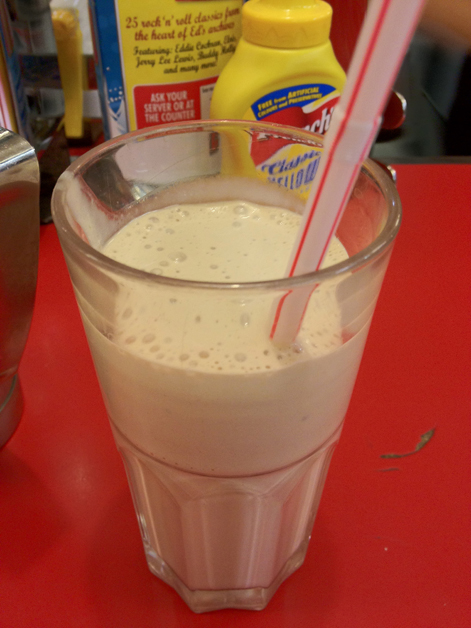 Ed's Easy Diner chocolate milkshake chocolate milkshake at ed's easy diner