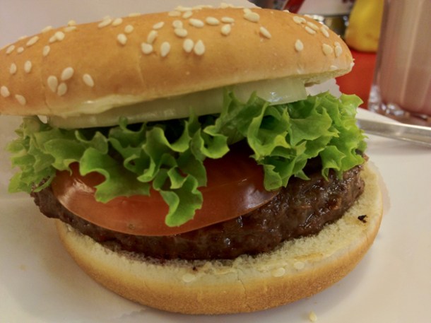 Ed's Easy Diner Original burger original burger at ed's easy diner