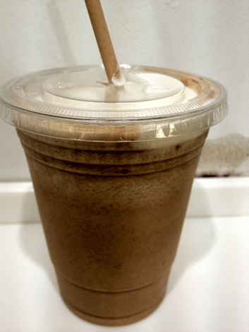 chocolate milkshake from the Fine Burger Co fbc chocolate milkshake