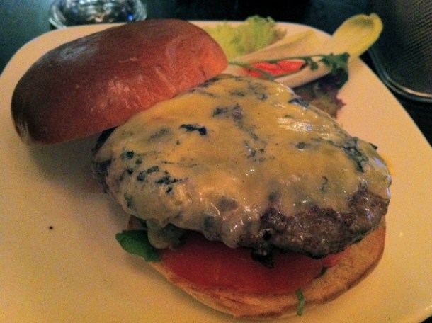 blue cheeseburger at Haché hache blue cheeseburger