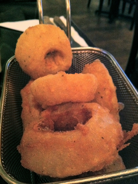 onion rings at Haché hache onion rings