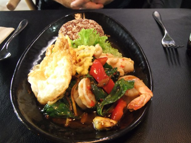mixed seafood sautéed at Suda mixed seafood sauteed at suda