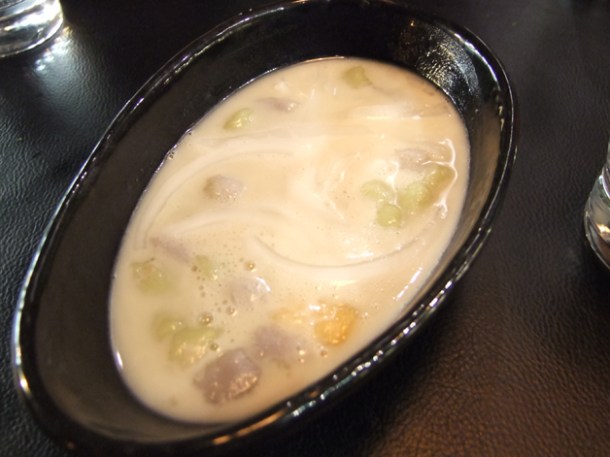 taro balls in coconut cream at Suda taro balls in coconut milk at suda