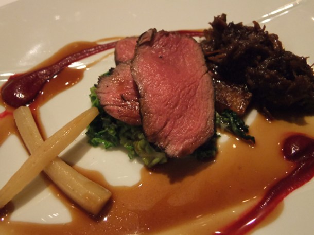 venison at trois garcons