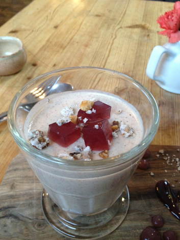 cinnamon buttermilk pudding at harwood arms