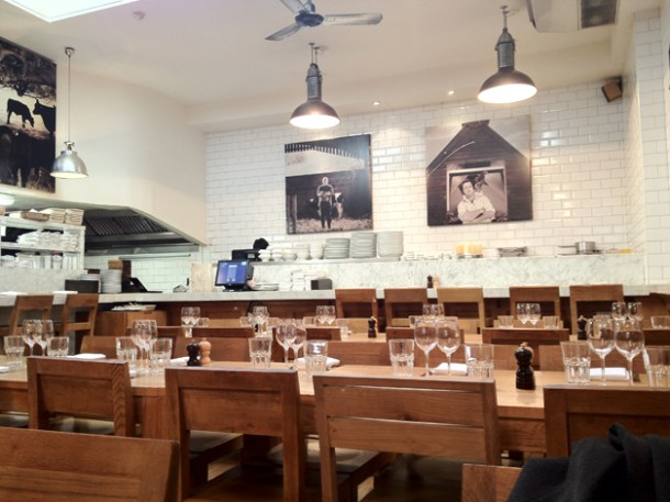 interior of tom's kitchen kensington and chelsea