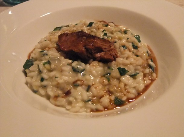 lamb risotto at mele e pere