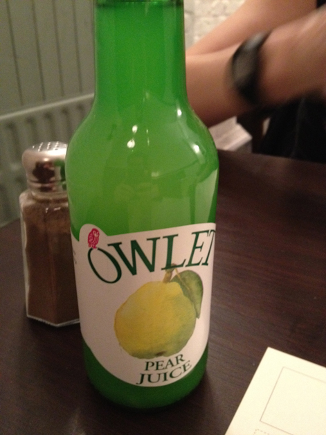 owlet pear juice at orchard holborn