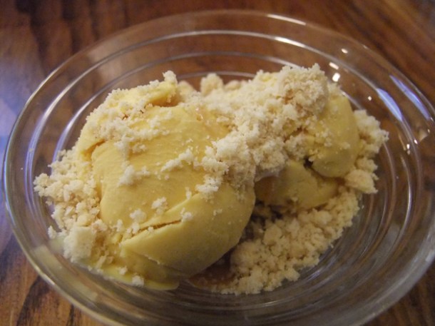 lucuma ice cream at ceviche london