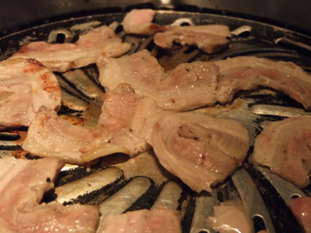 barbecued pork belly at asadal
