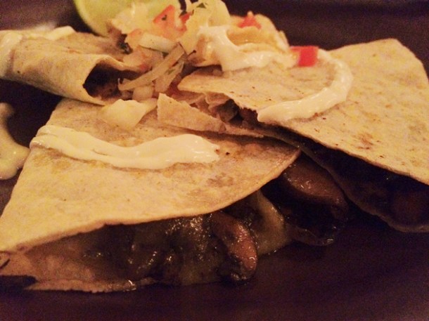 huitlacoche quesadillas at la bodega negra