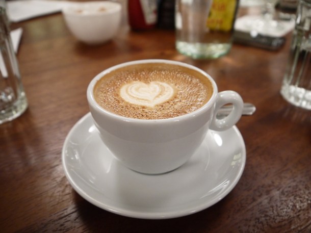 flat white at Hawksmoor Guildhall flat white at hawksmoor guildhall breakfast