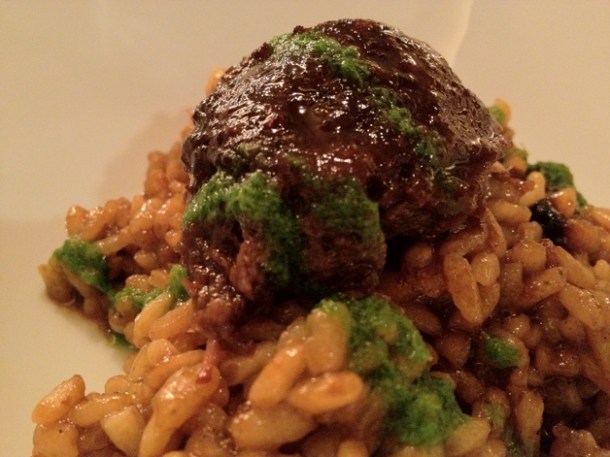 meatball and rice at manairo