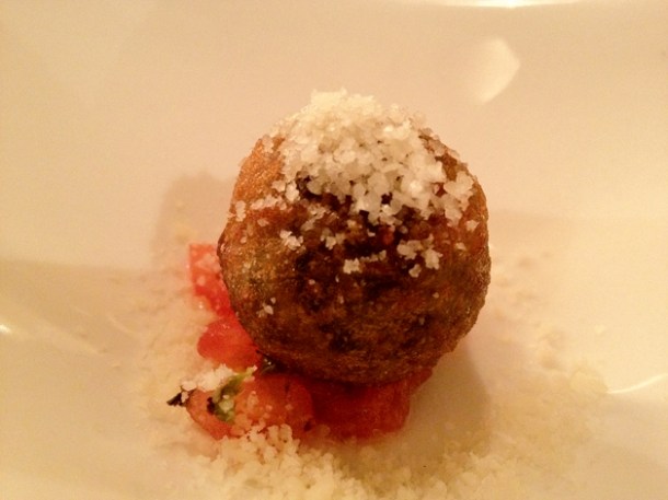 pizza croquette at manairo