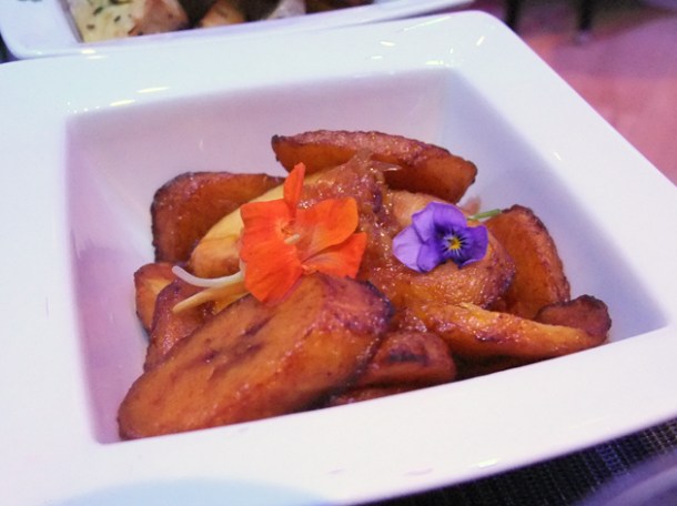 plantains with orange and ginger dressing at Bubbas plantains with orange and ginger dressing at bubba's