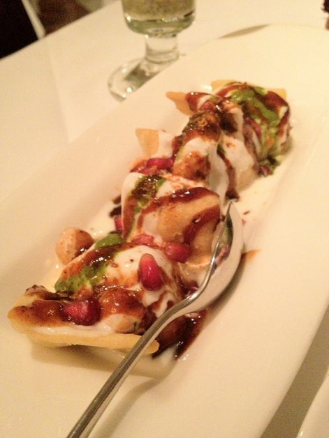 ridge gourd and lentil dumplings at moti mahal covent garden