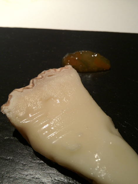 soft cow's milk cheese with bitter orange marmalade at cinc sentits