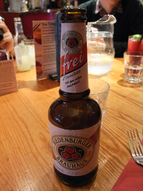 Riedenburger low alcohol beer at terre a terre